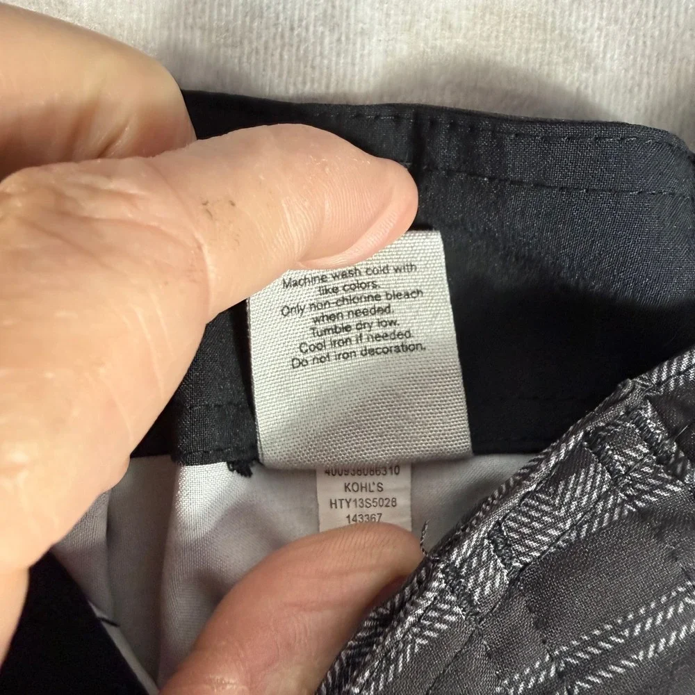 Hang‎ Ten Board Shorts Mens 34 Grey Striped Cargo Pocket Swim Trunks HTY13S5028